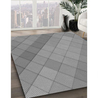 Patterned Dark Gray Rug, pat1998gry