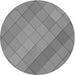 Square Patterned Dark Gray Rug, pat1998gry