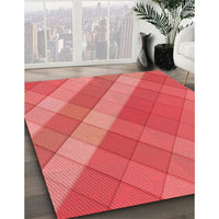 Patterned Red Rug, pat1998rd