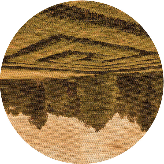 Square Patterned Orange Rug, pat1999org