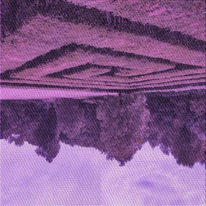 Round Patterned Purple Rug, pat1999pur