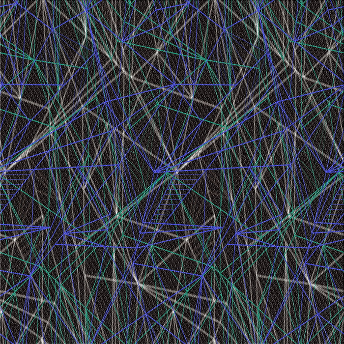 Square Patterned Black Novelty Rug, pat199