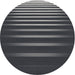 Sideview of Patterned Charcoal Black Novelty Rug, pat19