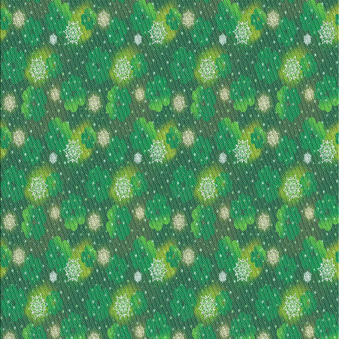 Patterned Green Abstract Machine Washable Rug, wshpat1
