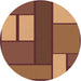 Square Machine Washable Transitional Orange Rug in a Living Room, wshpat2org
