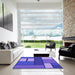Machine Washable Transitional Purple Mimosa Purple Rug in a Kitchen, wshpat2pur