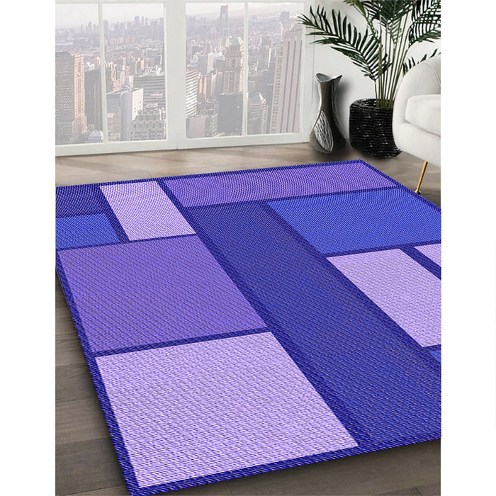 Machine Washable Transitional Purple Mimosa Purple Rug in a Family Room, wshpat2pur