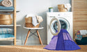 Machine Washable Transitional Purple Mimosa Purple Rug in a Washing Machine, wshpat2pur