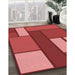 Machine Washable Transitional Red Rug in a Family Room, wshpat2rd