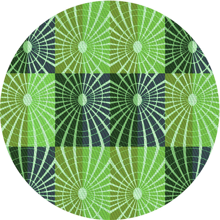 Square Machine Washable Transitional Green Rug in a Living Room, wshpat20grn