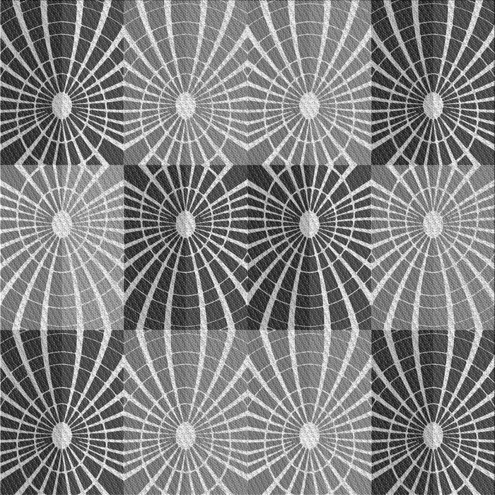 Round Patterned Cloud Gray Rug, pat20gry