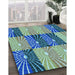 Machine Washable Transitional Blue Rug in a Family Room, wshpat20lblu