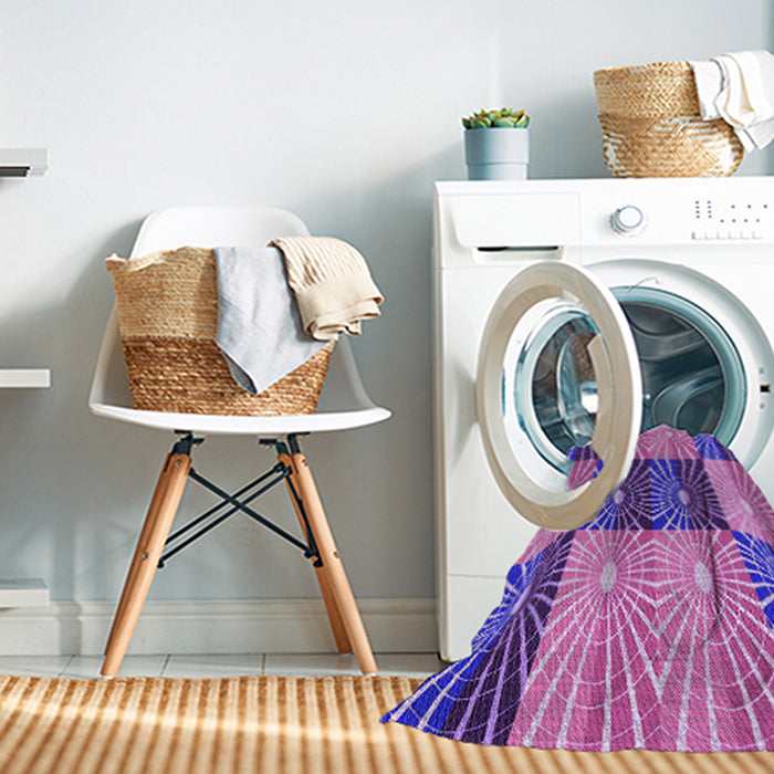 Machine Washable Transitional Violet Purple Rug in a Washing Machine, wshpat20pur