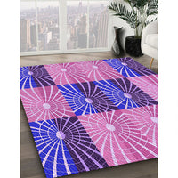 Patterned Violet Purple Rug, pat20pur