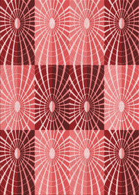 Machine Washable Transitional Light Coral Pink Rug, wshpat20rd