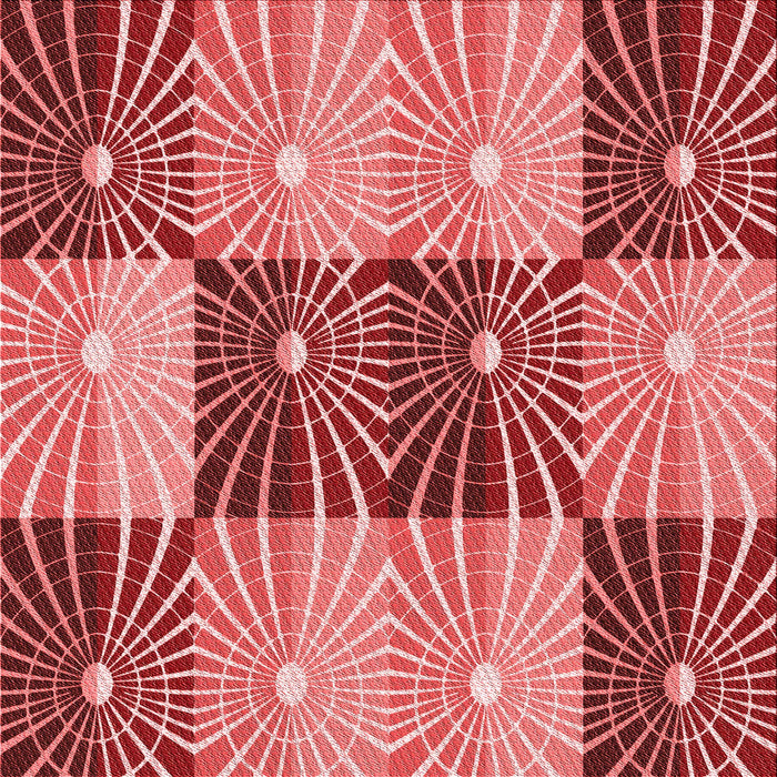 Round Patterned Light Coral Pink Rug, pat20rd