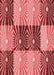 Patterned Light Coral Pink Rug, pat20rd