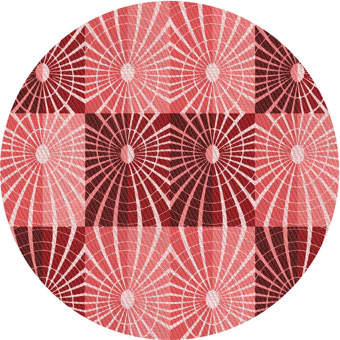 Square Machine Washable Transitional Light Coral Pink Rug in a Living Room, wshpat20rd