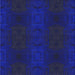 Round Patterned New Midnight Blue Rug, pat200blu