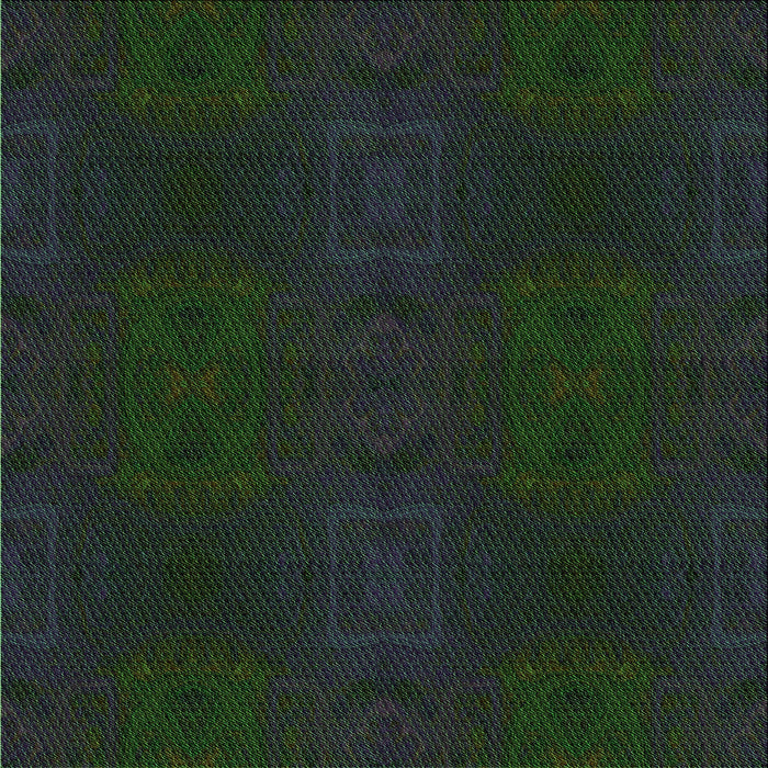 Round Patterned Medium Forest Green Rug, pat200grn