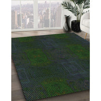 Patterned Medium Forest Green Rug, pat200grn