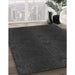 Patterned Midnight Gray Rug in Family Room, pat200gry