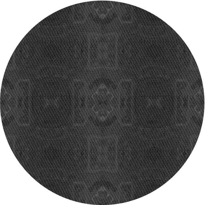 Square Patterned Midnight Gray Rug, pat200gry