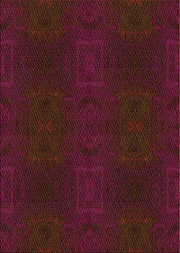 Machine Washable Transitional Saffron Red Rug, wshpat200org