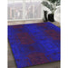 Machine Washable Transitional New Midnight Blue Rug in a Family Room, wshpat200pur