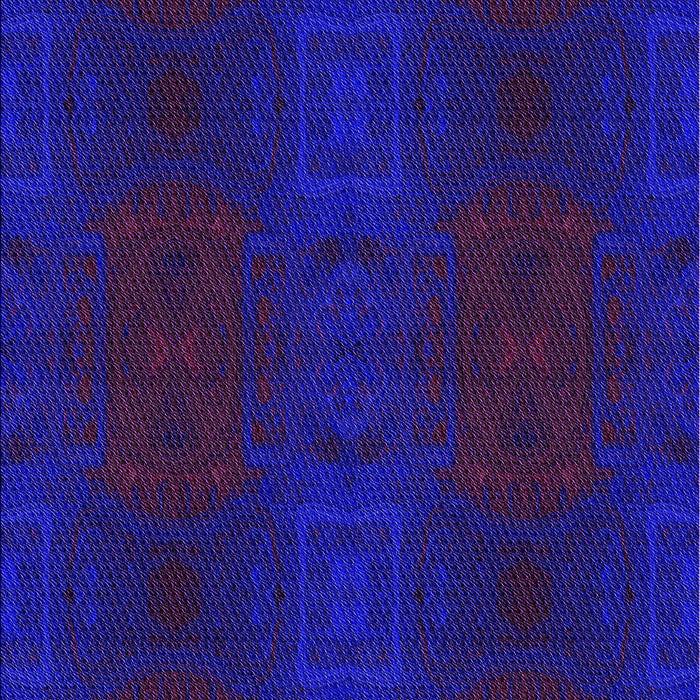 Machine Washable Transitional New Midnight Blue Rug, wshpat200pur