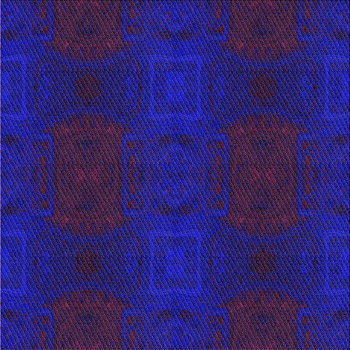 Round Machine Washable Transitional New Midnight Blue Rug, wshpat200pur