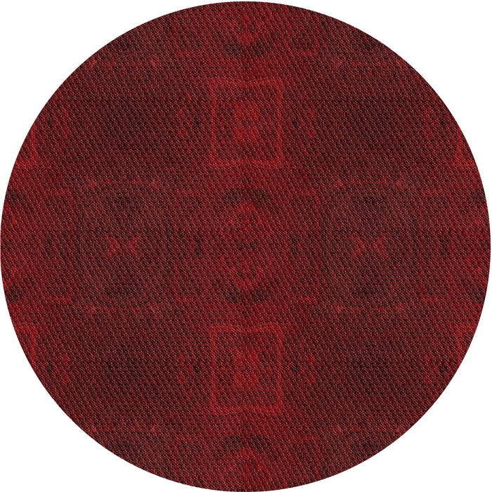 Square Patterned Red Rug, pat200rd