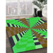 Patterned Neon Green Rug in Family Room, pat2000grn