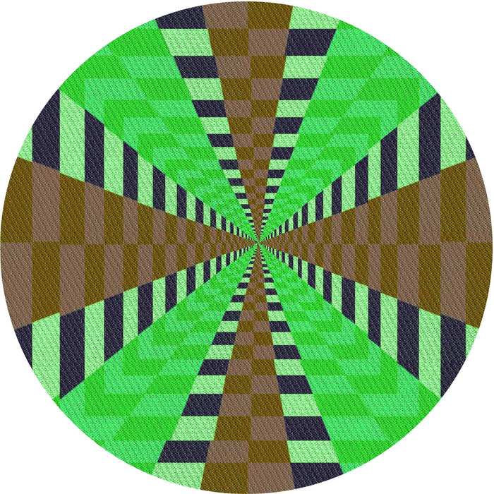 Square Patterned Neon Green Rug, pat2000grn