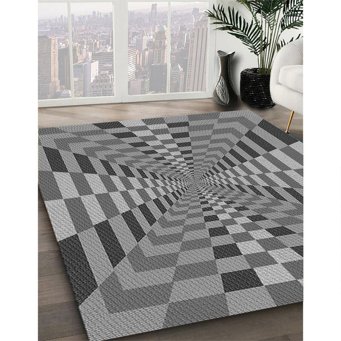 Machine Washable Transitional Grey Gray Rug in a Family Room, wshpat2000gry
