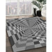 Patterned Gray Rug in Family Room, pat2000gry