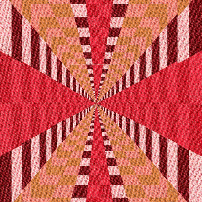 Patterned Red Rug, pat2000rd