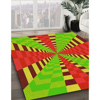 Patterned Red Rug, pat2000yw