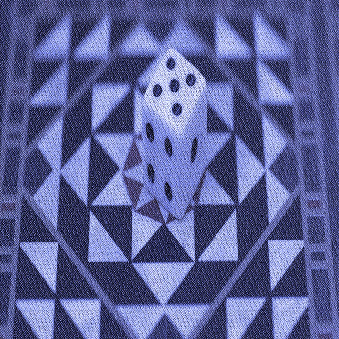 Patterned Light Slate Blue Rug, pat2001blu