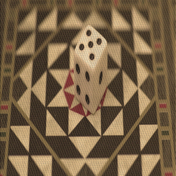 Patterned Cinnamon Brown Rug, pat2001brn