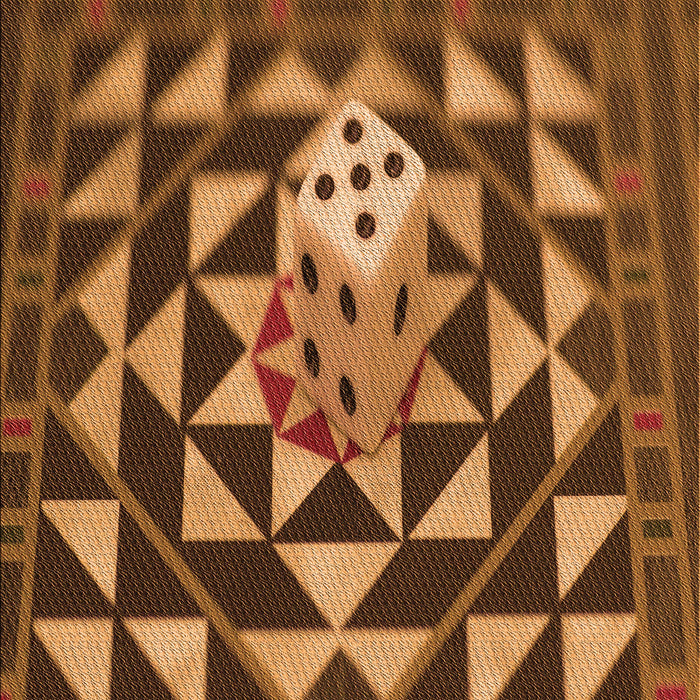 Patterned Red Brown Rug, pat2001org