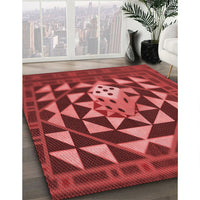 Patterned Red Rug, pat2001rd