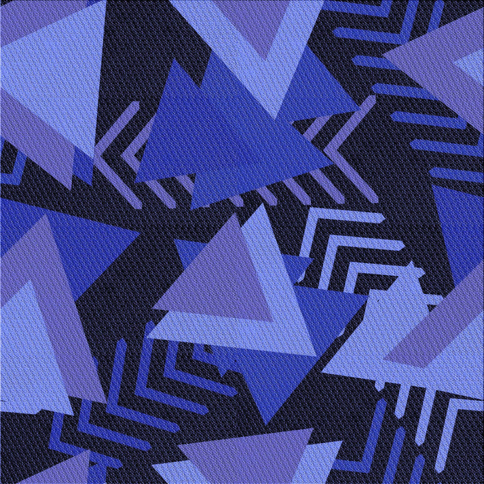 Round Patterned Denim Dark Blue Rug, pat2002blu