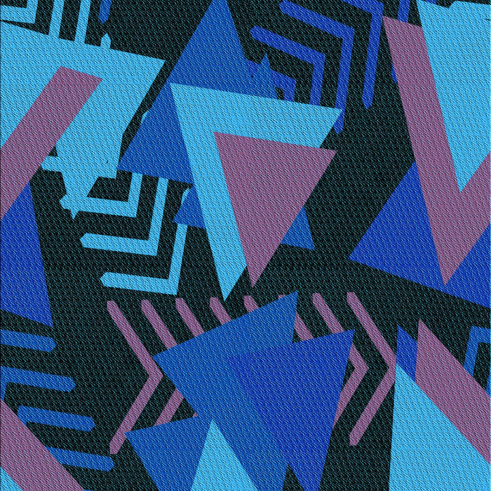 Patterned Blue Rug, pat2002lblu