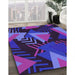 Machine Washable Transitional Indigo Purple Rug in a Family Room, wshpat2002pur