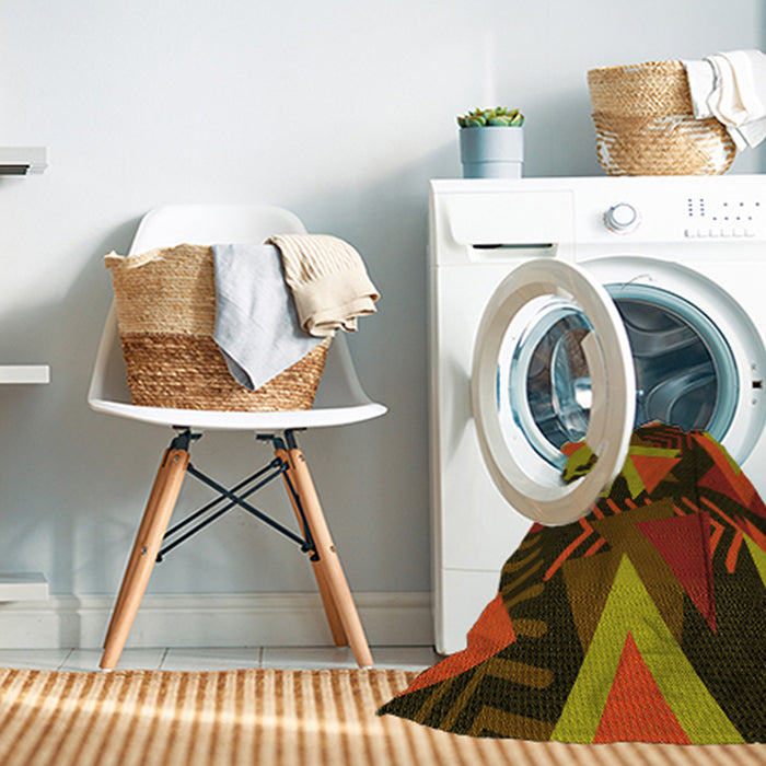 Machine Washable Transitional Maroon Red Rug in a Washing Machine, wshpat2002yw