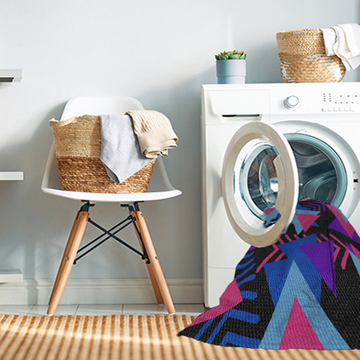 Machine Washable Transitional Plum Velvet Purple Rug in a Washing Machine, wshpat2002