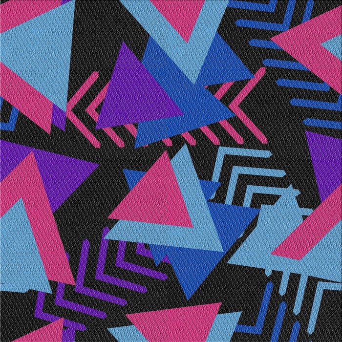 Square Patterned Plum Purple Modern Rug, pat2002