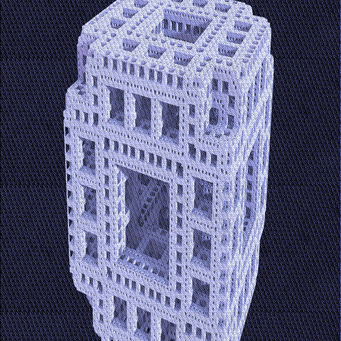 Patterned Light Purple Blue Rug, pat2003blu