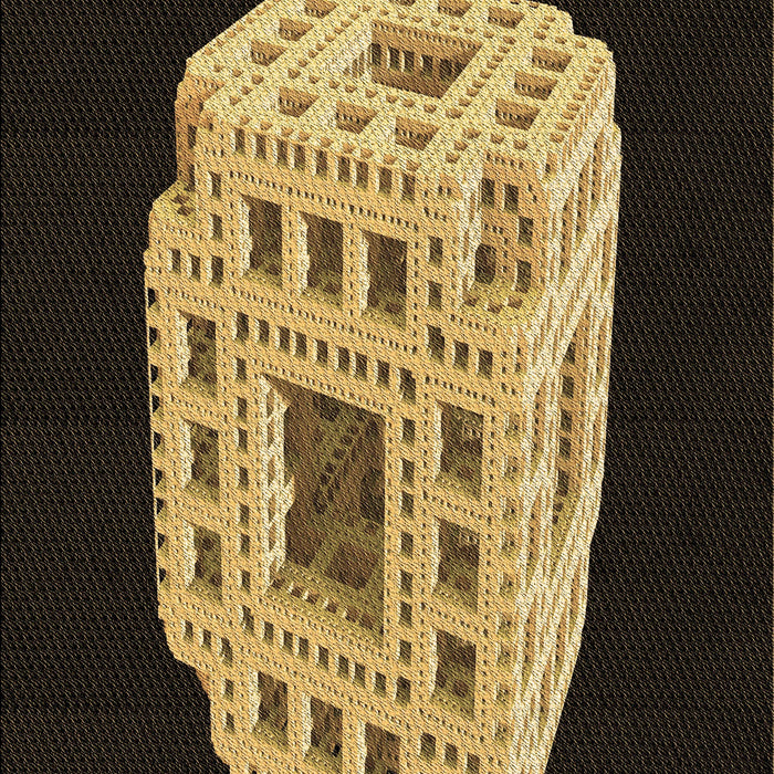 Patterned Caramel Brown Rug, pat2003brn